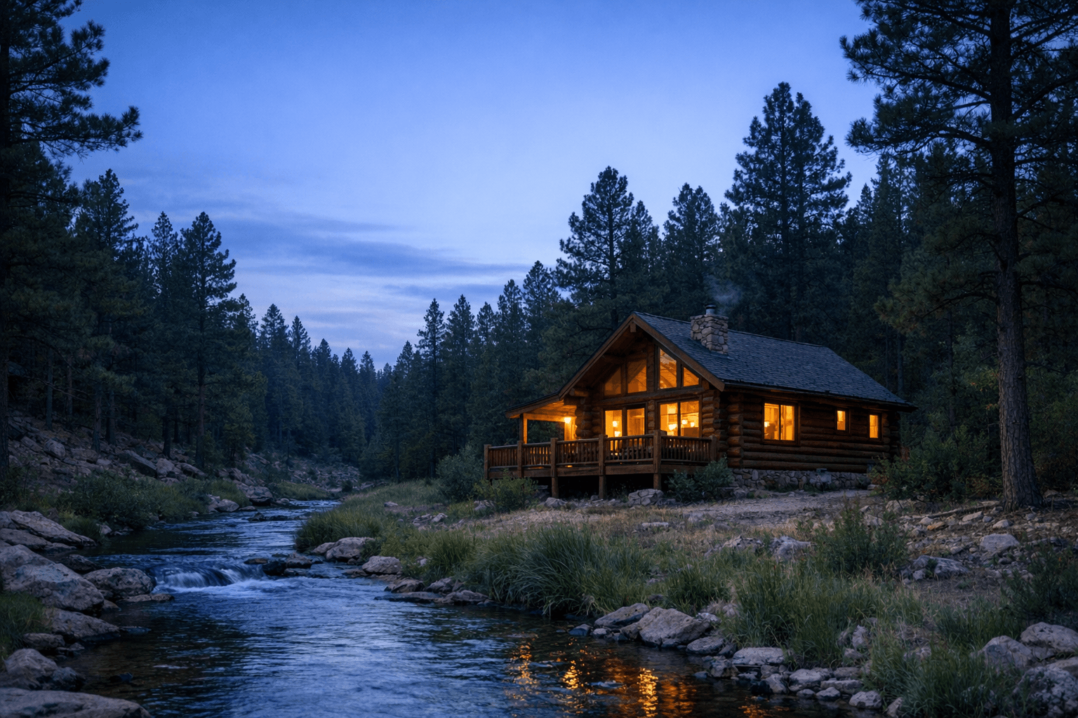 拉斯维加斯游客寻找山地周末时的 Duck Creek 小木屋住宿