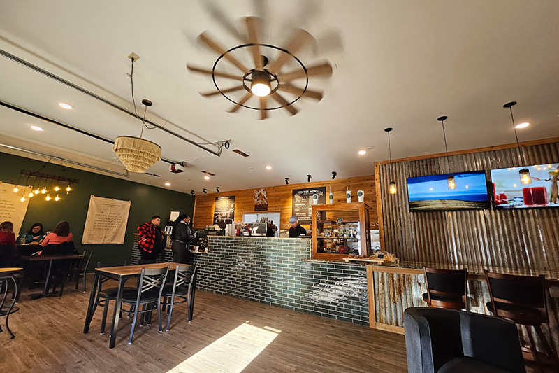 Ground & Toasted coffee shop in Duck Creek Village, Utah