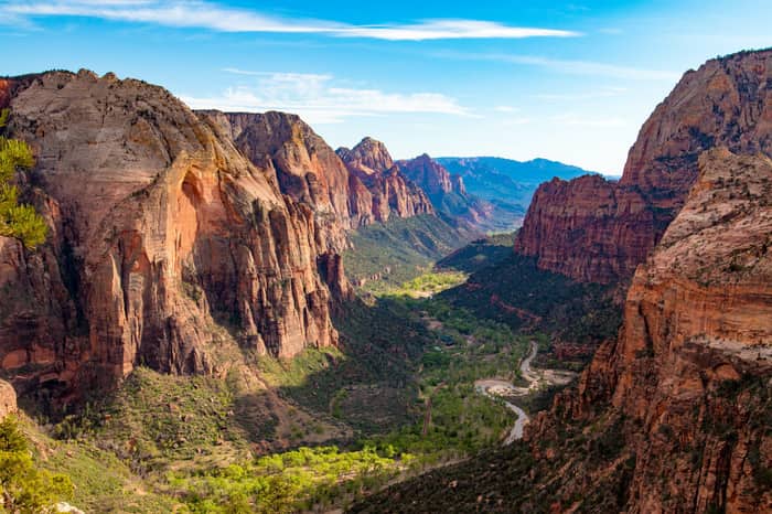 Zion National Park canyon scenery