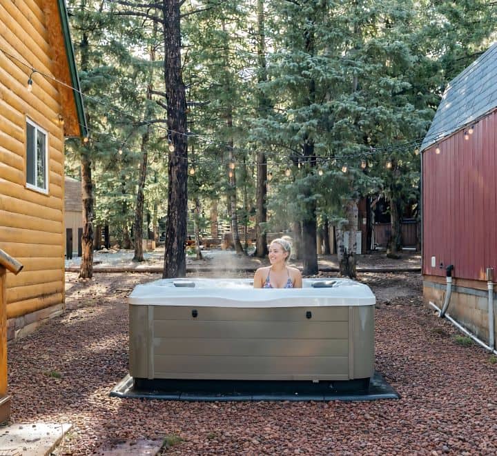 Forest Haven hot tub cabin at Duck Creek Village Inn