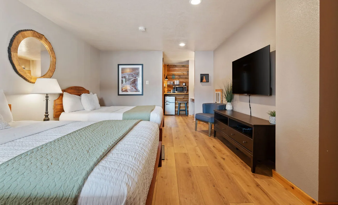 Habitacion tranquila en Duck Creek Village Inn despues de events de Utah Summer Games